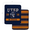 NCAA UTEP Miners Varsity Plaque Double Sided Royal Plush Blanket: Sports Team Logo - 2 of 3