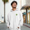 Dalix Alien Embroidery Relaxed Sweatsuit Set Hoodie Jogger Soft Fleece Relaxed Fit Lounge Mens in White 3XL XXX-Large - 4 of 4