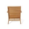 Angel Sar 3 Piece Patio Set, Acacia Wood Patio Table and Chairs Set with Waterproof Cushion, Teak - 4 of 4
