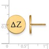 Black Bow Jewelry 14k Yellow Gold Plated Sterling Silver Delta Zeta Greek Life Stud Earring - image 2 of 3