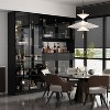 Famapy Black 78.7"W Large Combo Storage Cabinet Spacious Pantry With Light Modular Display Cabinet - 2 of 4