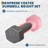 Acekool Neoprene Dumbbell Set for Women & Men, Hand Weights with Hex Shape & Carry Case, Home Gym, Anti-Slip Grip, 1/2/3LB Pairs - 3 of 4