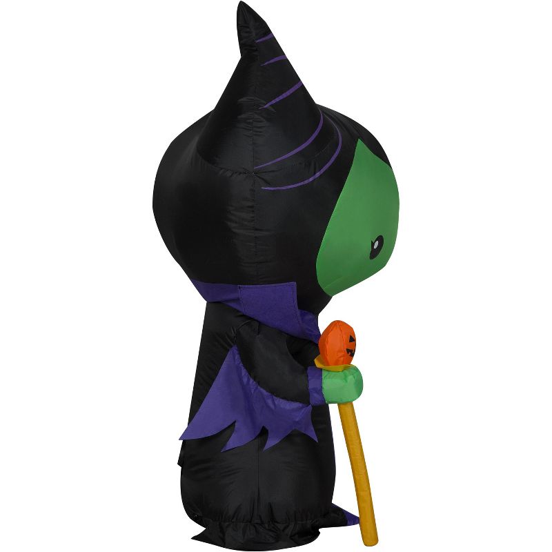 Gemmy Airblown Inflatable Maleficent, 3.5 ft Tall, Black, 3 of 5