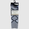 Signature Gold by GOLDTOE Men's Dress Casual Argyle Crew Socks 3pk - Blue/Gray/Light Gray 6-12.5 - 2 of 2