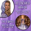 Underwraps Iridescent Lavender Adult Hooded Costume Cape | Standard - 3 of 4