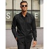COOFANDY Men's Long Sleeve Wrinkle Free Dress Shirts Inner Contrast Business Casual Button Down Shirt - 4 of 4