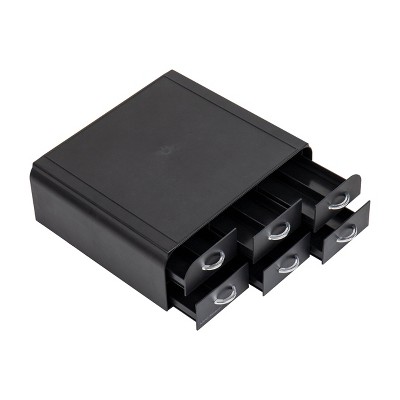 Black Plastic Coffee Pod Organizer with 2 Drawers