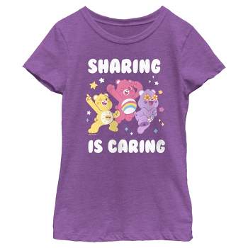 Girl's Care Bears Sharing Is Caring Bears T-Shirt
