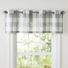 The Lakeside Collection Buffalo Check Curtain Collection - Light Gray Valance - 2 of 2