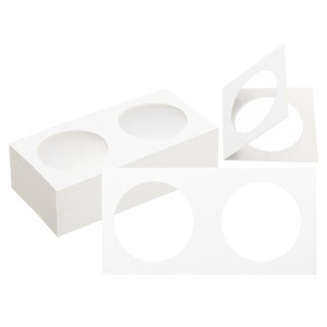 Unique Bargains Transparent Window Paper Coin Storage Organizing Protective Coin Holder 100 Pcs - 1 of 4