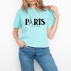 Simply Sage Market Paris France Eiffel Tower Boxy Crop Top - 2 of 4