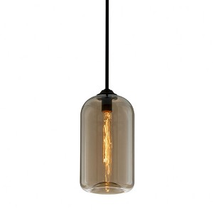 Troy Lighting District 1 - Light Pendant in  Satin Black Topaz Shade - 1 of 1