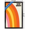 Trends International Hey Happy - Stay Groovy Framed Wall Poster Prints - 3 of 4