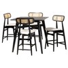 Baxton Studio Tarana Mid-Century Modern Wood 5-Piece Pub Set - 2 of 4