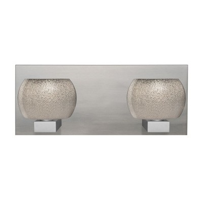 Besa Lighting Keno 2 - Light Vanity in  Satin Nickel