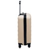 vidaXL Hardcase Trolley Gold ABS - 3 of 4