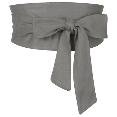 INSPIRE CHIC Women's Solid Bowknot Self Tie Wrap Wide Sash Waistband Belt 1 Pc