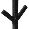 SEVOBAL Freestanding Coat Rack Hall Tree with 8 Hooks and 4 Tier Sturdy Metal Base for Entryway and Bedroom, Black, 17.5"*17.5"*70.25" - 4 of 4