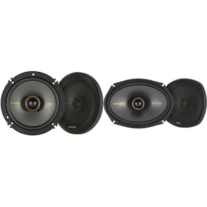 Kicker 51KSC6904 KS-Series 6x9" Coaxial Speakers with 1" tweeters w/ 51KSC6504 6.5" Coaxial Bundle - 1 of 4