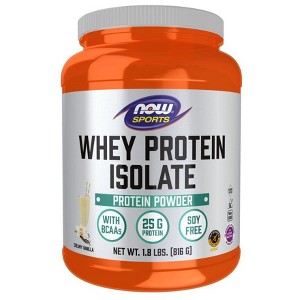 Whey Protein Isolate Vanilla by Now Foods  -  1.8 lbs Powder - 1 of 2