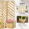 Aghana Digitals Outdoor Privacy Screen with 4 Self-Draining Planters, 3 Hinged Trellis Panels for - 4 of 4