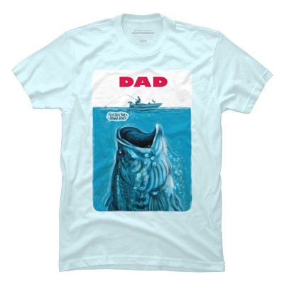 Men's Design By Humans Dad Needs A Bigger Bass Fishing Boat By Mudgestudios  T-shirt - Light Blue - 3x Large : Target