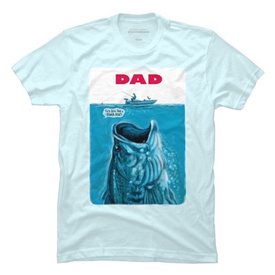 Men's Design By Humans Dad Needs a Bigger Bass Fishing Boat By MudgeStudios T-Shirt