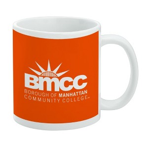 Borough of Manhattan Community College Panthers Logo Ceramic Coffee Mug Novelty Gift Mugs for Coffee Tea and Hot Drinks 11oz White - 1 of 4