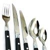 Gibson Home Casual Living 58 Piece Stainless Steel Flatware Set in Black - 2 of 4