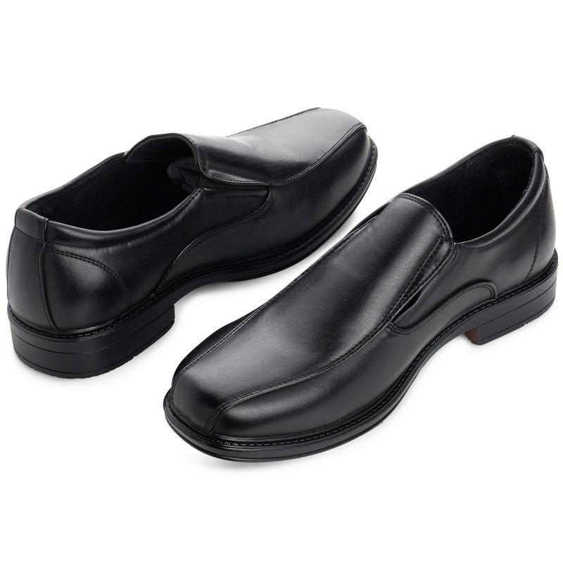 Alpine Swiss Mens Dress Shoes Leather Lined Slip on Loafers, 4 of 7