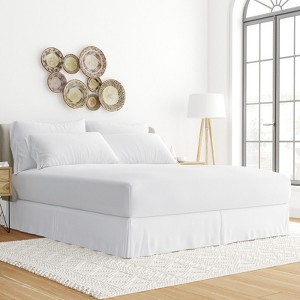 Premium Pleated Dust Ruffle Bed Skirt - Easy Fit - Becky Cameron - 1 of 4