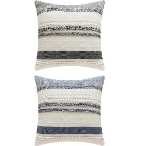 REGALWOVEN 2 Pcs Striped Decorative Throw Pillow Covers for Couch Bed Sofa Home Decor - 1 of 4