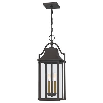 Manning 3-Light Western Bronze Outdoor Hanging Lantern
