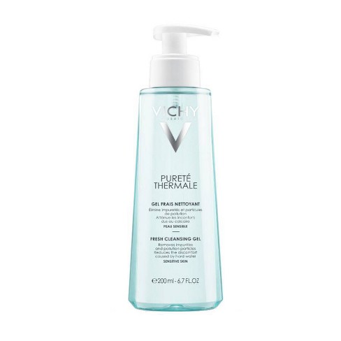 Vichy Cleansing Gel Face Wash, Pureté Thermale Fresh Facial Cleanser & Makeup Remover with Vitamin B5 - 6.75oz - image 1 of 4