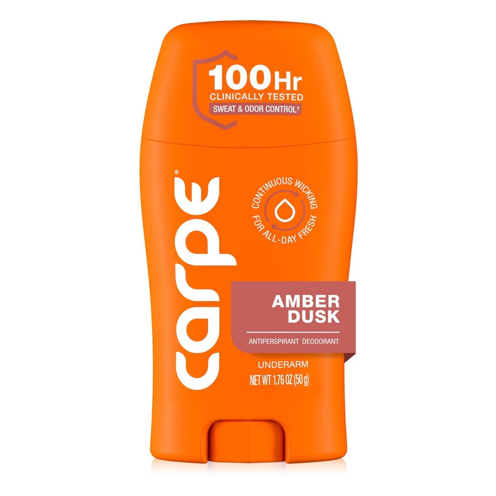 Carpe Men's 100H Sweat & Odor Control Antiperspirant Deodorant - Amber Dusk - 1.76oz