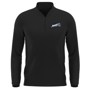 Brandeis University Adult Active Sport 1/4 Zip Pullover Left Chest Logo, Black - 1 of 4