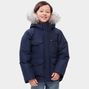 Rokka&Rolla Boys' Ripstop Hooded Parka Jacket Fleece Lined Winter Coat - 1 of 4