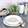 Gibson Home Nobella 14 Piece Fine Ceramic Dinnerware Set in White - 2 of 4