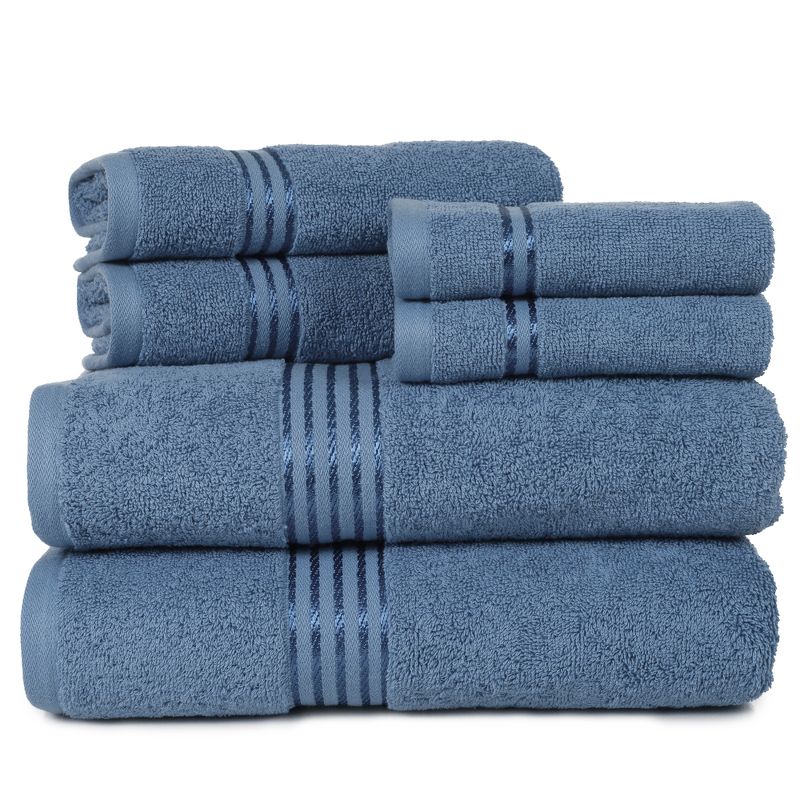Solid Bath Towels And Washcloths 6pc - Yorkshire Home, 2 of 5