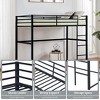 NicBex Twin/Full Size Loft Bed ,Loft Bed Frame with Safety Guard Rails & Flat Ladder,Metal Bed Frame for Kids Teens Adults - 3 of 4