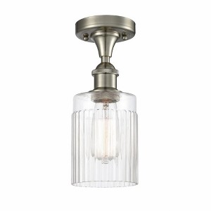Hadley - 1 Light Semi-Flush Mount In Art Deco Style-13 Inches Tall and 4.5 Inches Wide - 1 of 1