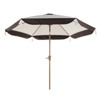 GRANDPATIO 108'' Brown&Beige All Metal Market Umbrella With Fringe - 2 of 4