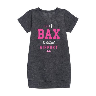 Girls' - Barbie - Toddler & Youth Girls Fleece Dress Graphic Short Sleeve Fleece Dress