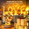 Itopfox Fairy Lights Plug in, 100 LEDs Waterproof Silver Wire Firefly Lights with Adaptor, Starry String Lights for Wedding Indoor Outdoor Christmas - 3 of 4