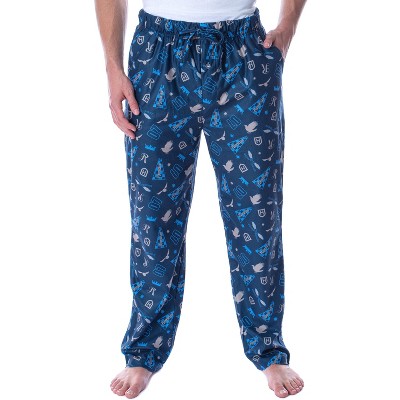 Harry Potter Adult Men's Quidditch Ravenclaw House Loungewear Pajama ...