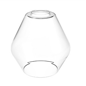 YANSUN 5.87 in. Vanity Clear Glass Cone Shade with 1 in. Neckless Fitter for Pendant, Chanderlier, Wall Light, Vanity Light - 1 of 1
