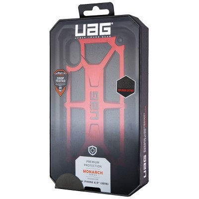 UAG Monarch Series Protective Case Cover for iPhone Xs Max - Crimson Black/Red