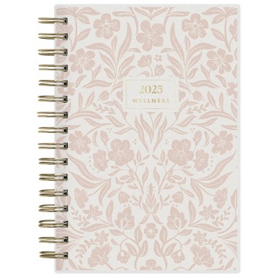 The Everygirl Wellness Planner January - December 2025 Frosted 5"x8" Daily/Monthly Wirebound Isabella Desert Rose