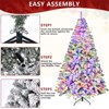 6ft Pre-lit Artificial Christmas Tree with 250 Remote-Controlled Multi-Color LED Lights and 1000 Branch Tips - 4 of 4