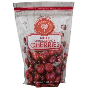 Cherry Bay Orchards - Dried Montmorency Tart Cherries (24oz Bag) - 100% Domestic, Natural, Kosher Certified, Gluten-Free, and GMO Free - Packed in a - 1 of 4